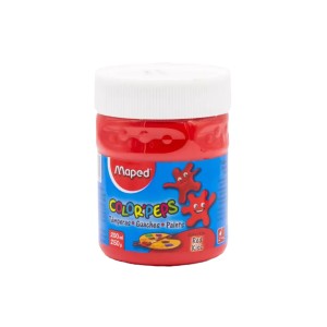 MAPED TEMPERA EN POTE 250gr ROJA